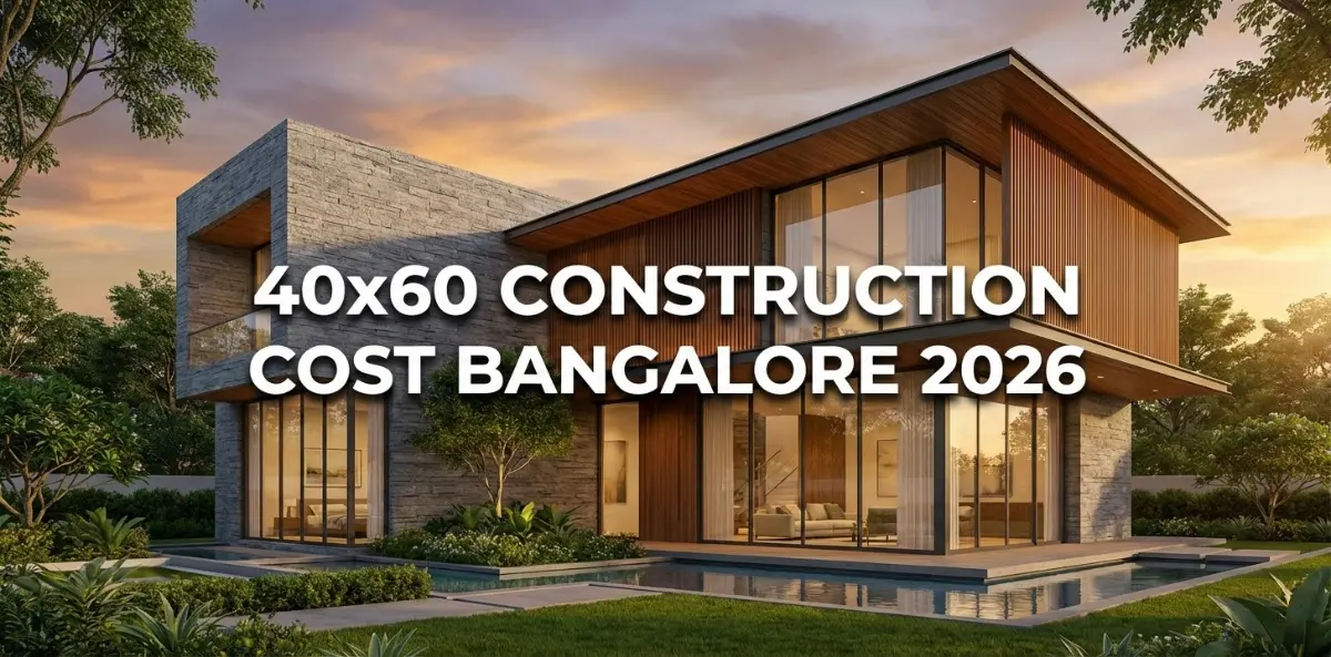 40x60 (40*60) House Construction Cost Bangalore 2026: Budget Guide