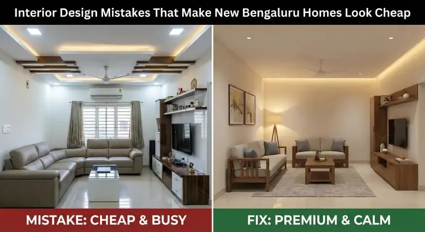 Interior Design Mistakes That Make New Bengaluru Homes Look Cheap (And How to Avoid Them)